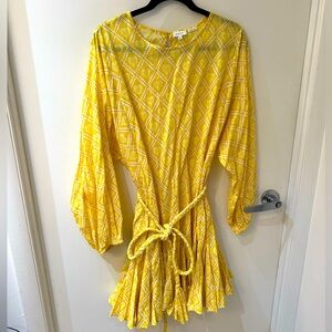 RHODE Ella dress in Love Lockdown Yellow XL